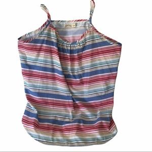 Faded. Glory women’s multi colored, red, blue and white tank top. tank top